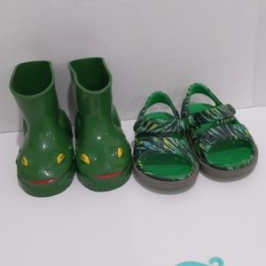 Crocs Sandals and Frog Rain Boots